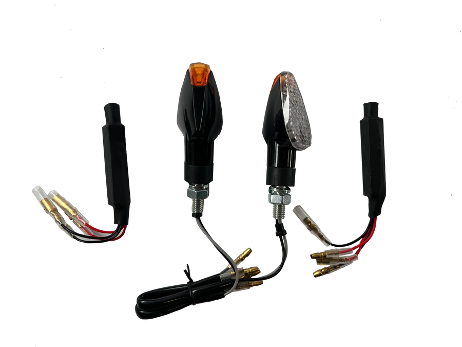 2 LED Blinker Klar Widerstände [E-Prüfzeichen] - Honda CB 125 250 300 500 600 900 1000 R