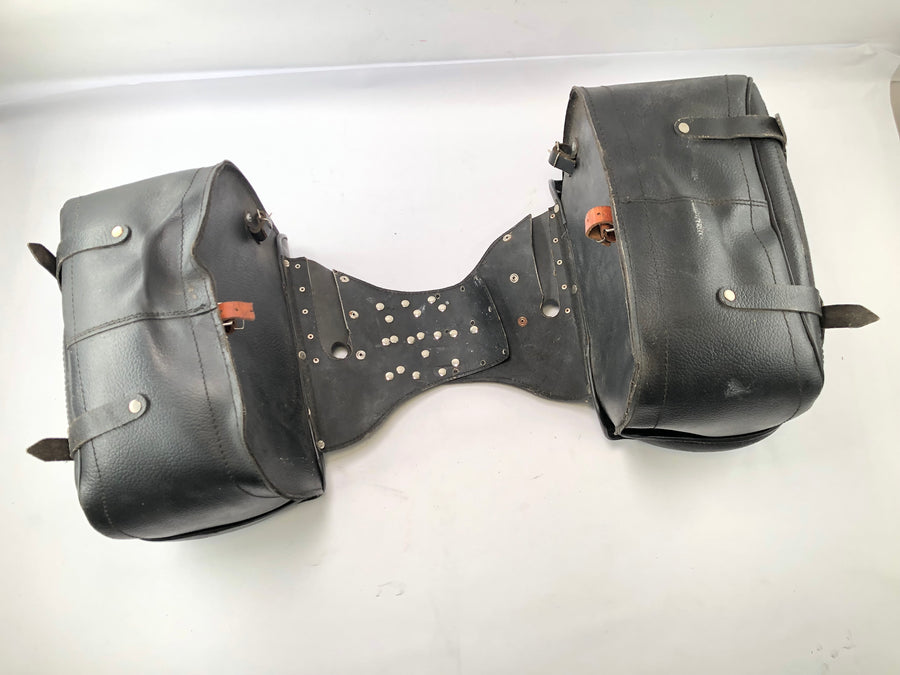Borse laterali chopper in pelle