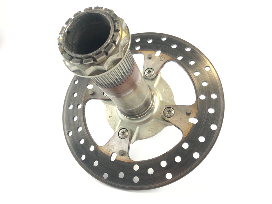Ducati 1098 S [2007] - Hinterachse Radachse hinten und Bremsscheibe
