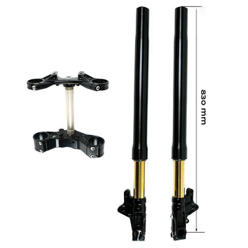 BMW R nineT 1200 Urban G/S (niedriger Auspuff) [2017-2023] - Öhlins USD High Fork Kit + Unit Garagenplatten und Füße (hohe Version)