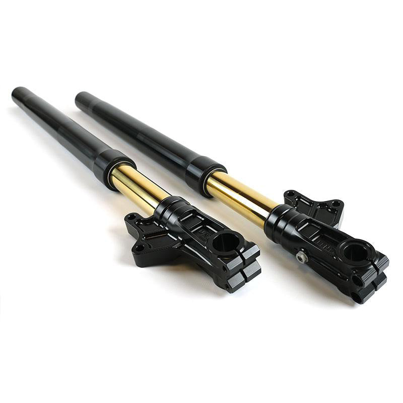 BMW R nineT 1200 Urban G/S (hoher Auspuff) [2017-2023] - Öhlins USD LOW Gabel-Kit + Einheit Garagenplatten und Füße (niedrige Version)