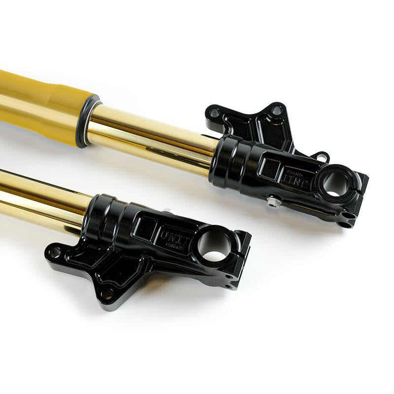 BMW R nineT 1200 Urban G/S (niedriger Auspuff) [2017-2023] - Öhlins USD High Fork Kit + Unit Garagenplatten und Füße (hohe Version)