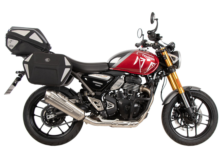 Portapacchi posteriore Hepco & Becker Smartrack per Triumph Speed 400 (2024-2026) - incluso nel set completo