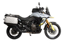 Suzuki V-Strom 800 DE [2023-2026] - Portapacchi Set Cutout nero incl. Set di borse laterali Xplorer Cutout argento