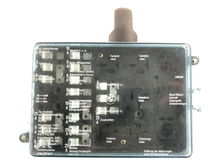 BMW M 535i E28 [1986] - Fuse Box