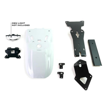 BMW R nineT 1200 Urban G/S (niedriger Auspuff) [2017-2023] - Heckfender mit Kennzeichenhalter-Kit für Originalscheinwerfer