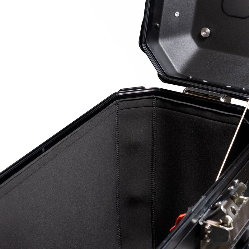 BMW R nineT 1200 Pure [2017-2023] - Neopren-Innenauskleidungen für Aluminiumtaschen Atlas 39L + 32L Auspuffseiten + Neopren-Innenauskleidung für Atlas 44L-Topcase