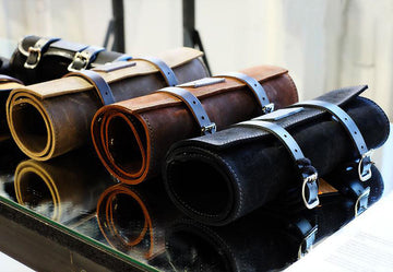 BMW R 1200 GS [2004-2012] - Roll bag made of split leather