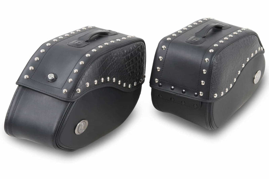 Motorradtasche [Hepco & Becker] - Satteltaschen Ivory schwarz – Rohrpacktaschenhalter