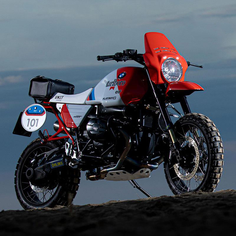 BMW R nineT 1200 Urban G/S (hoher Auspuff) [2017-2023] - Paris Dakar GR86 Panzer