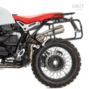 BMW R nineT 1200 Pure [2017-2023] - Paar Cult-Seitentaschen aus Spaltleder 40L - 50L + Aluminiumplatte + Atlas Aluminium Taschenrahmen