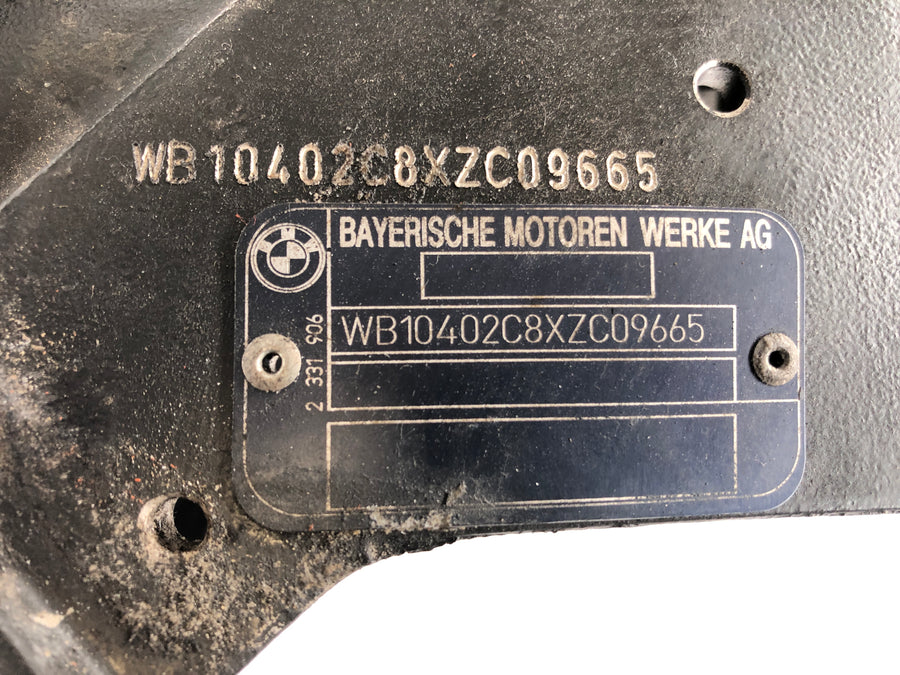 BMW R 1100 R Tipo 259 [1999] - Testa del telaio con documenti
