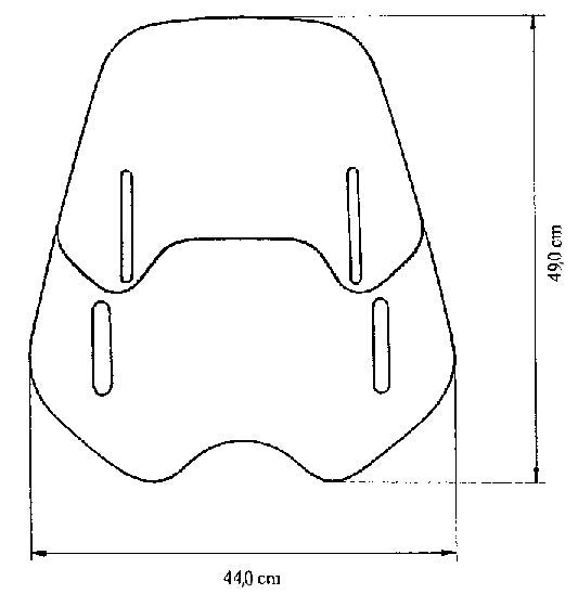 Bmw vario-screen nudo bici-varioscreen per bike nude "vnb"